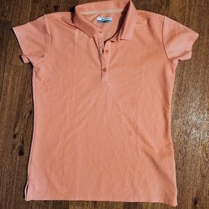 Columbia Peach Polo Shirt